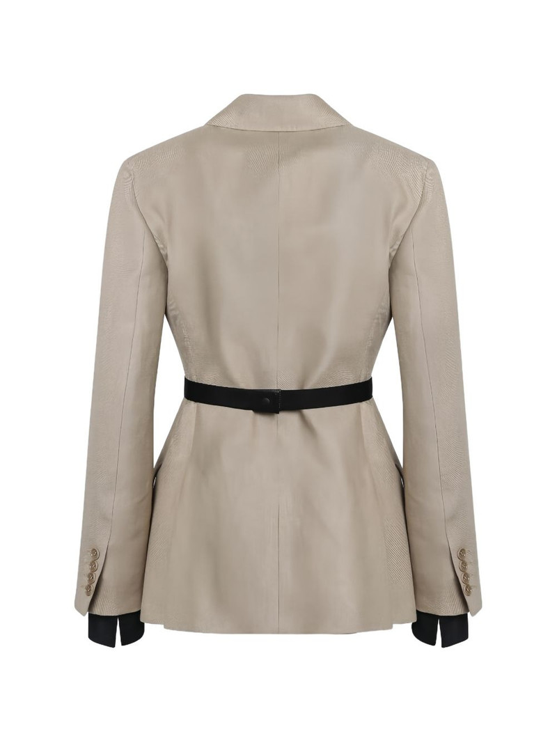Max Mara belted notched-lapel jacket outlook