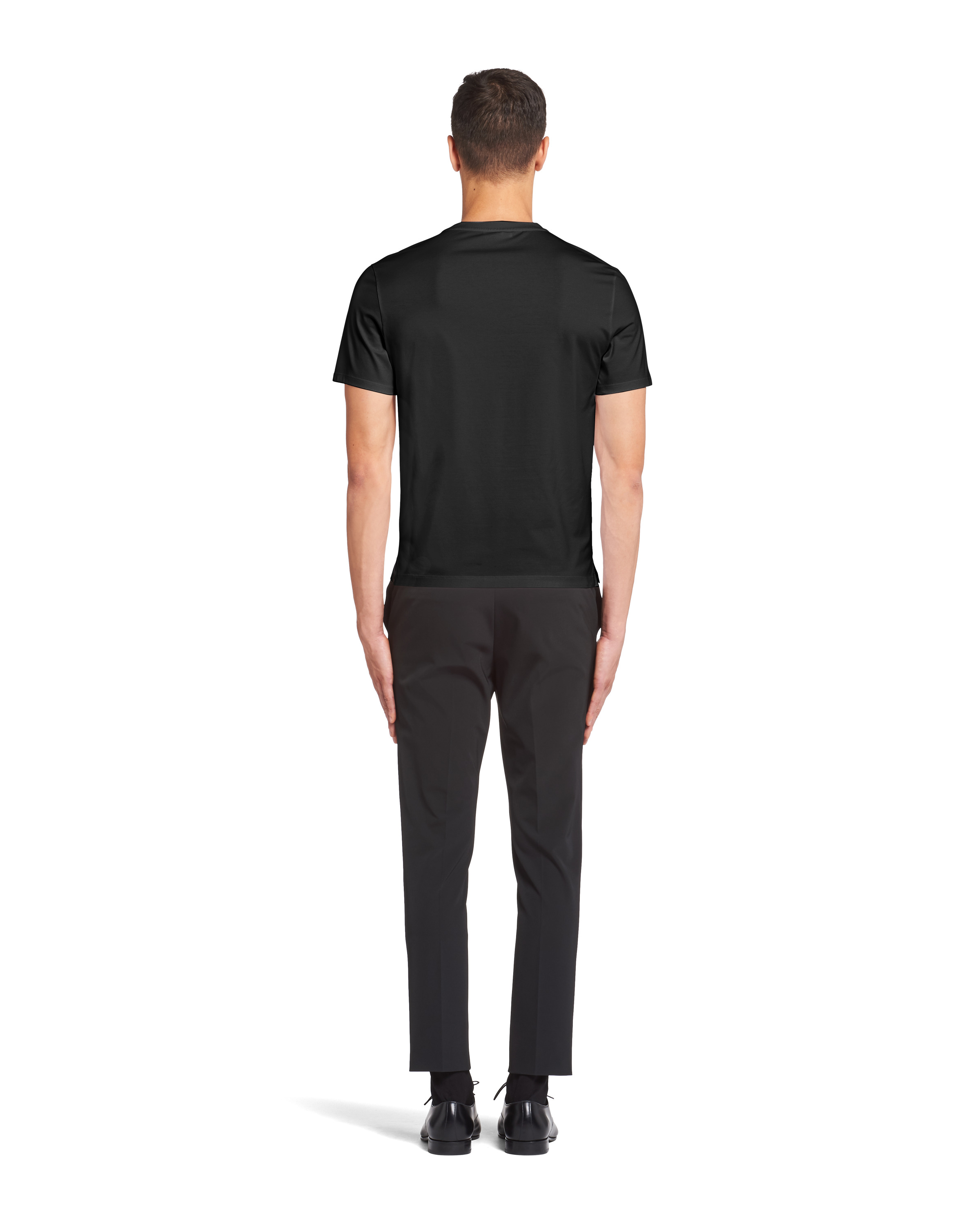 Stretch cotton T-shirt - 4