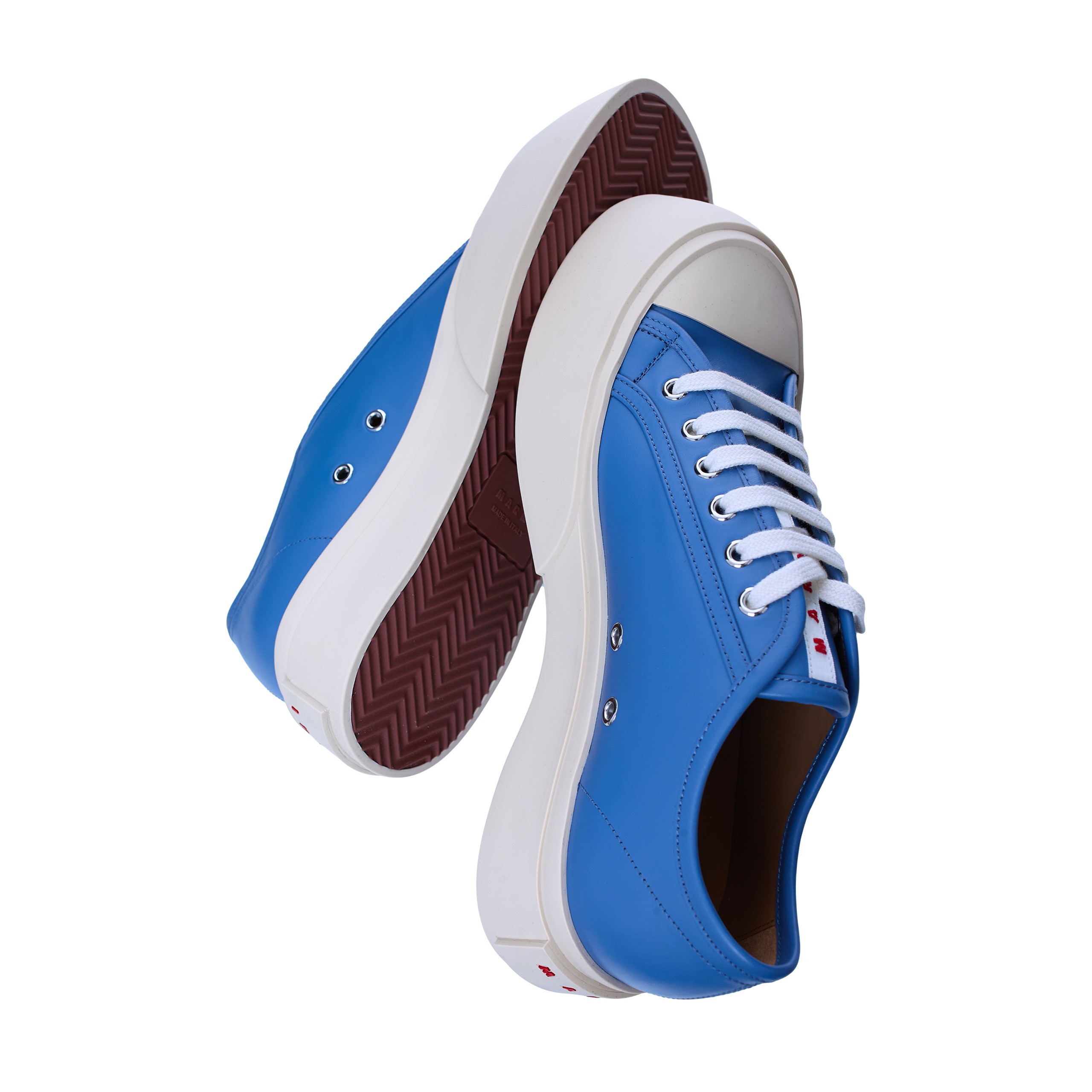 PABLO LEATHER PLATFORM SNEAKERS - 7