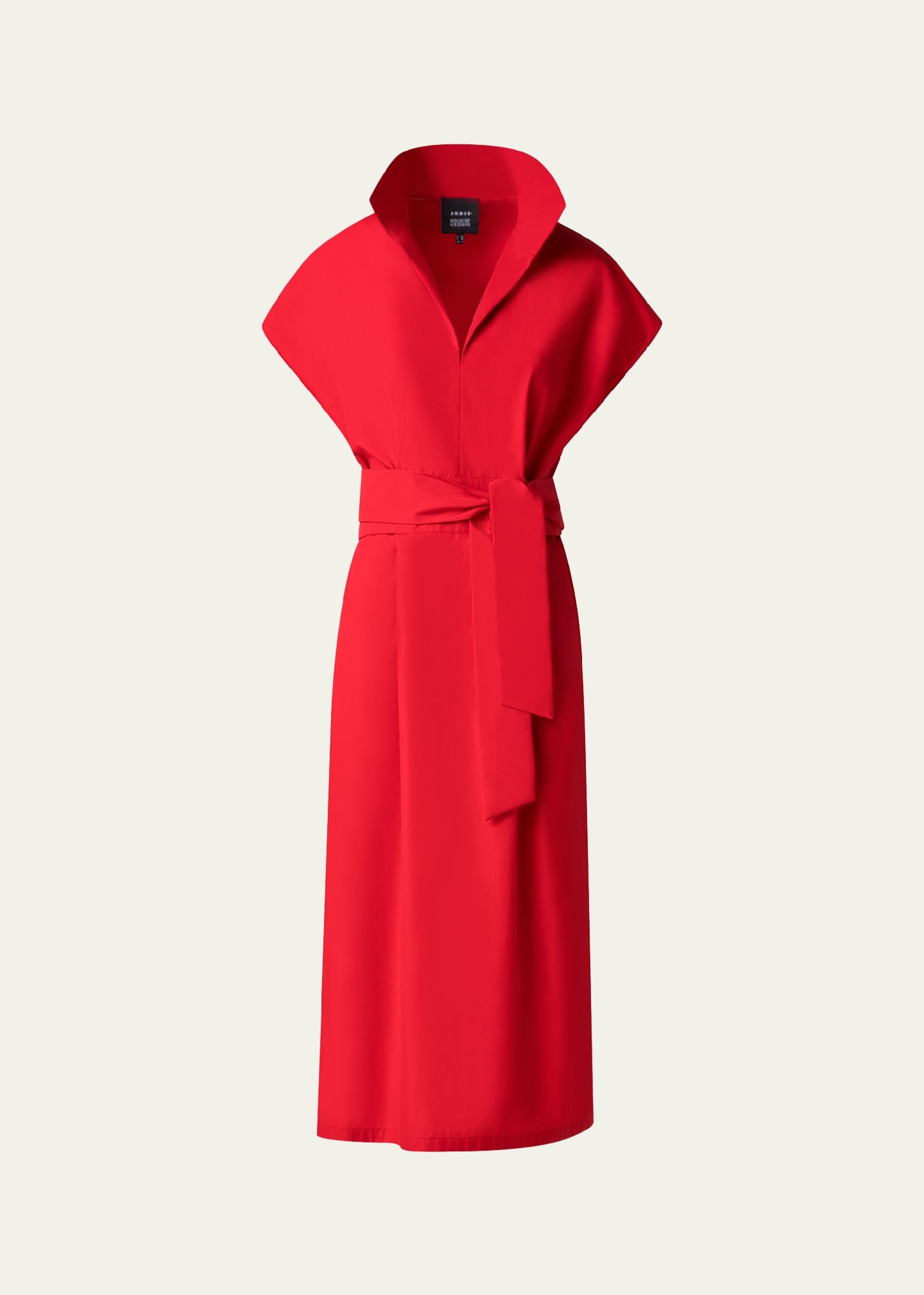 Cotton Poplin Midi Shirtdress - 1
