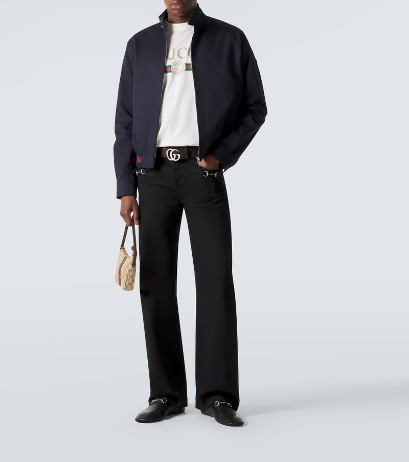 GUCCI Web Stripe cotton twill jacket outlook