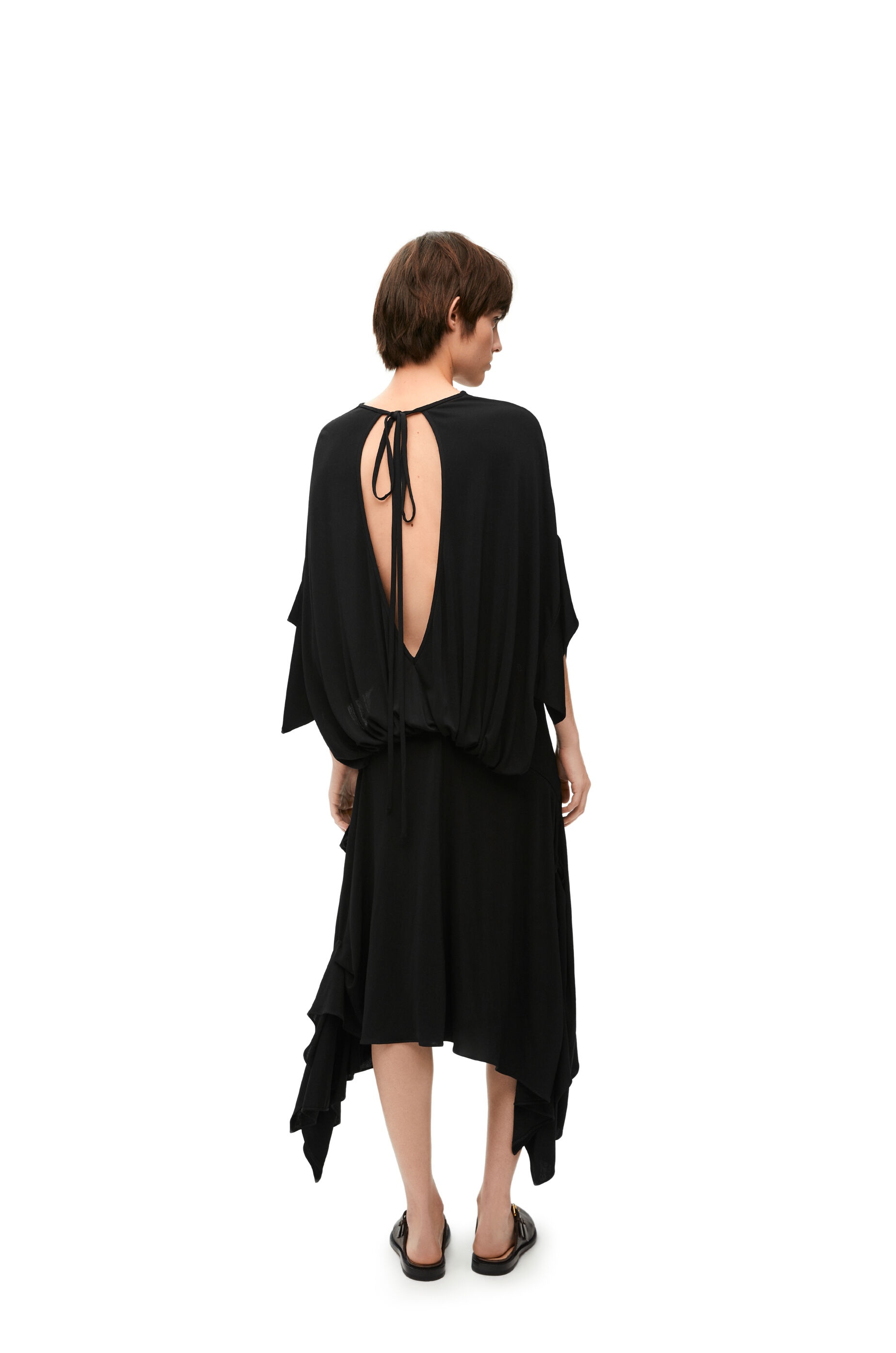 Draped dress in viscose - 3