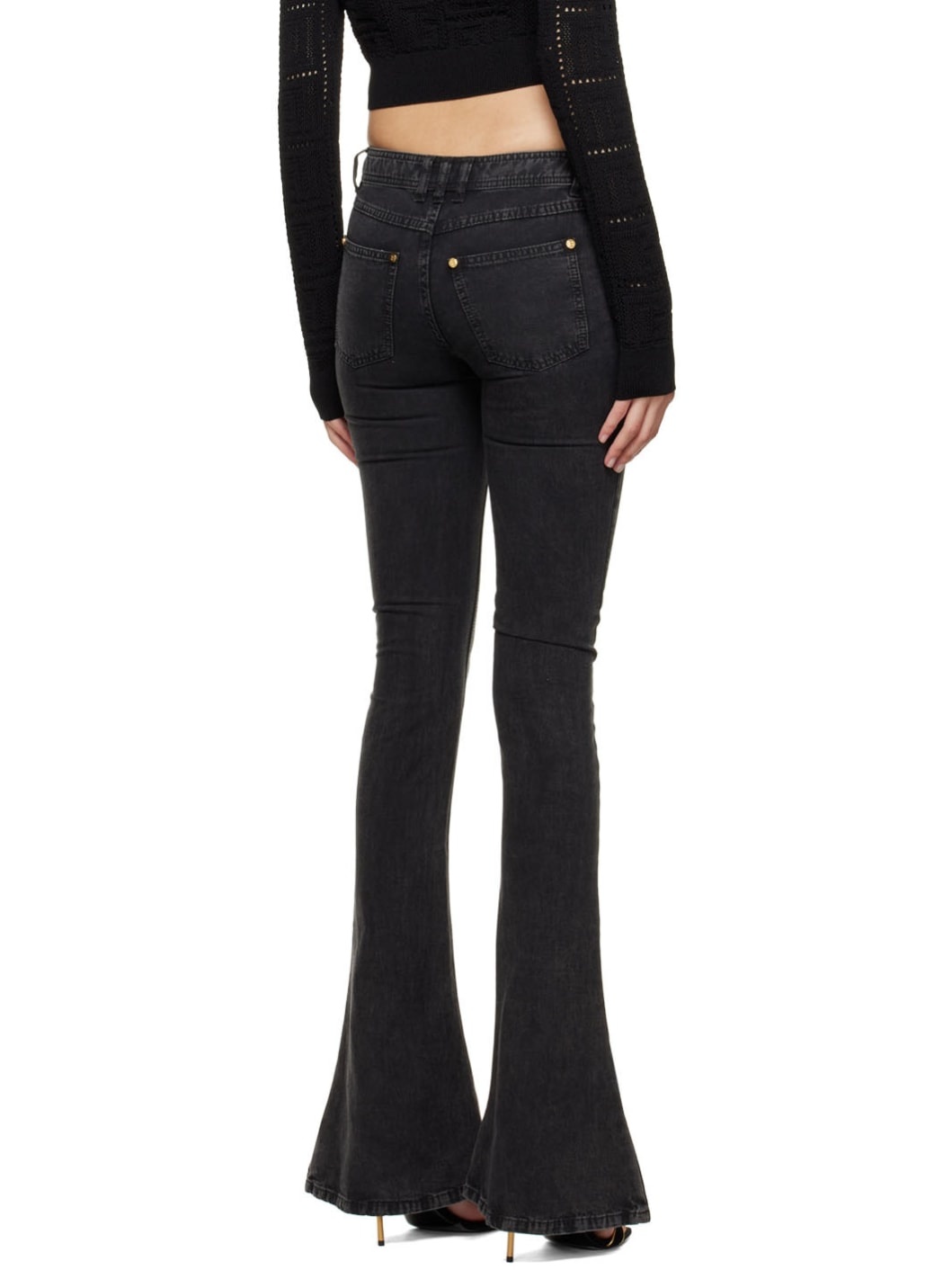 Black Bootcut Jeans - 3