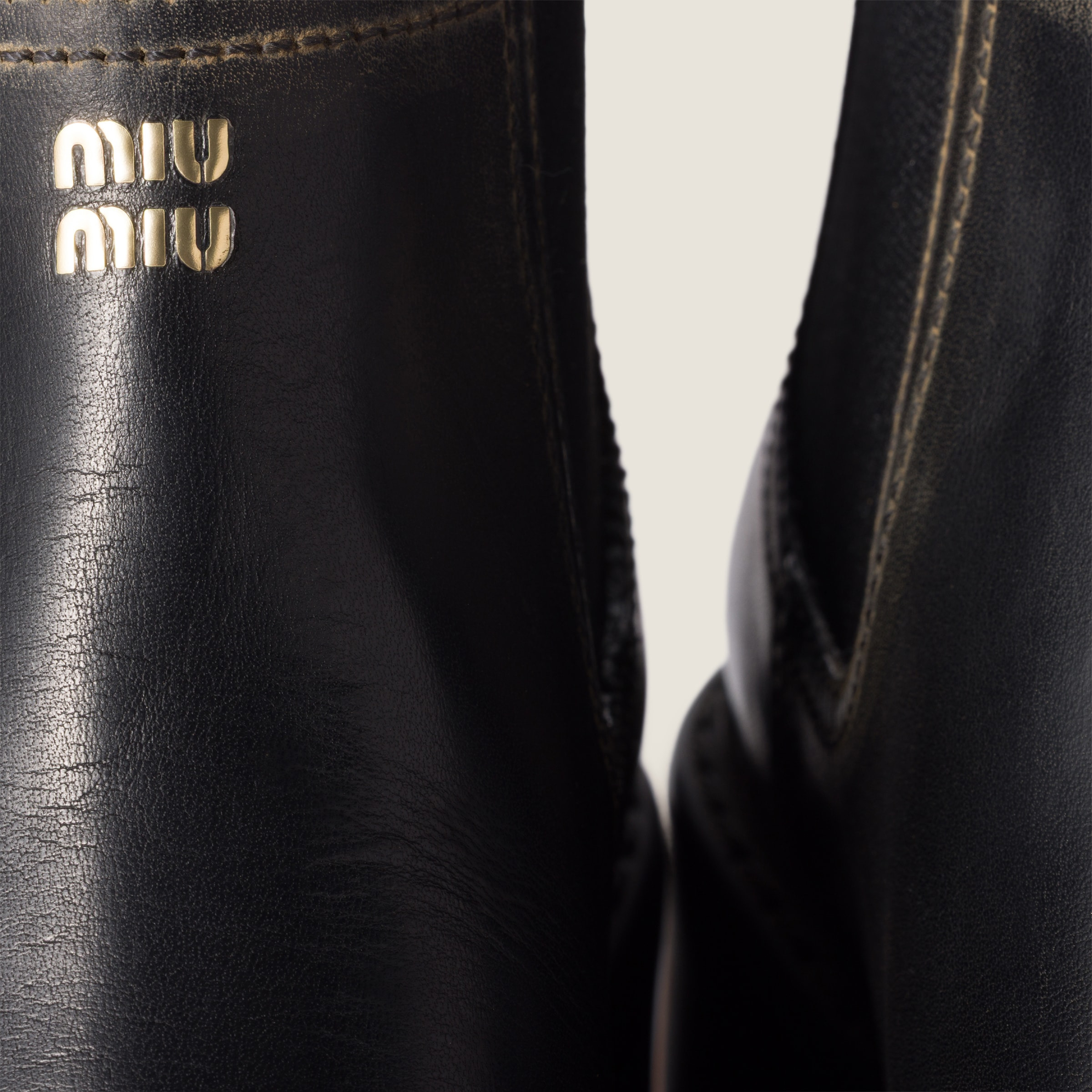Leather booties - 4