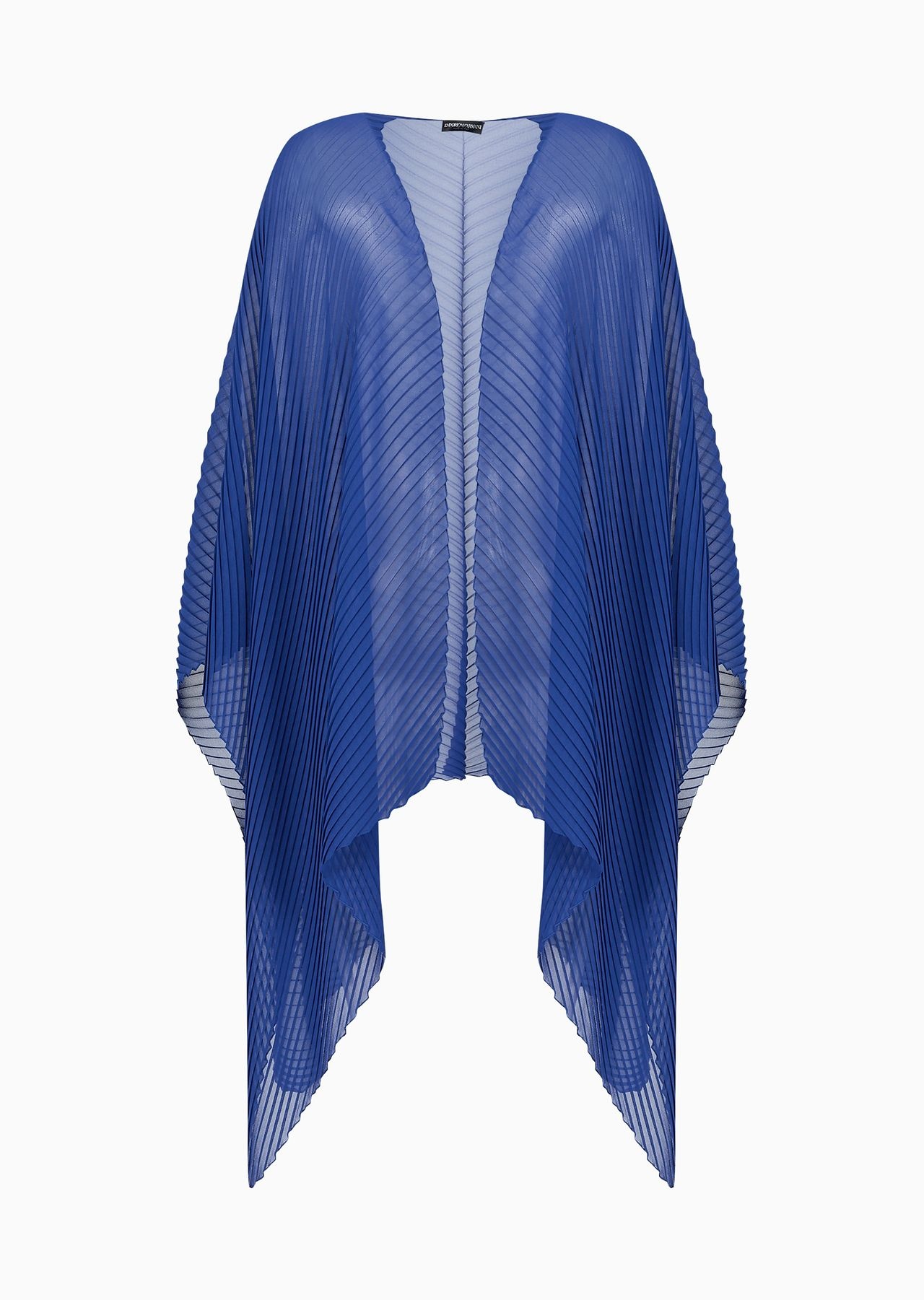 Cape in pleated fabric - 1