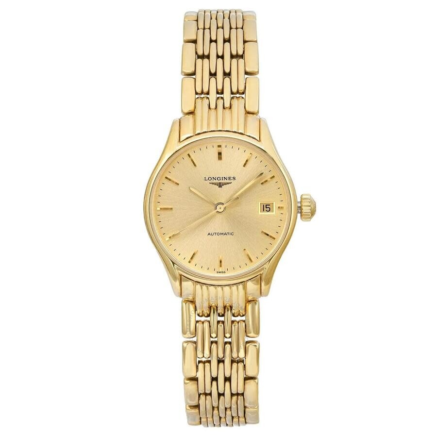 Pre-owned Longines Longines Lyre Champagne Dial Ladies Watch L4.360.2.32.8 - 1