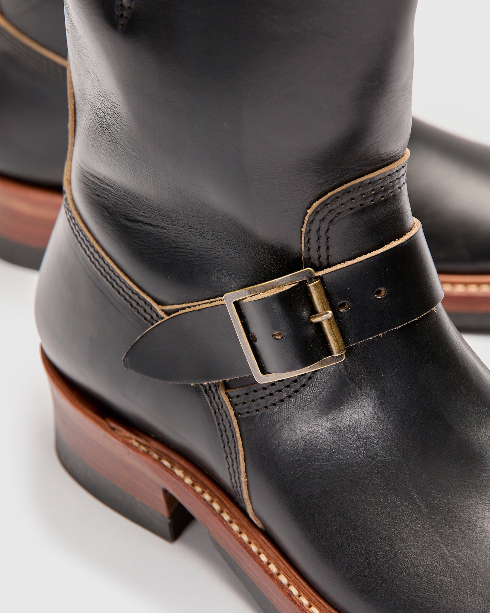 Wabash Engineer Boot in Horween Chromexcel Black - 8