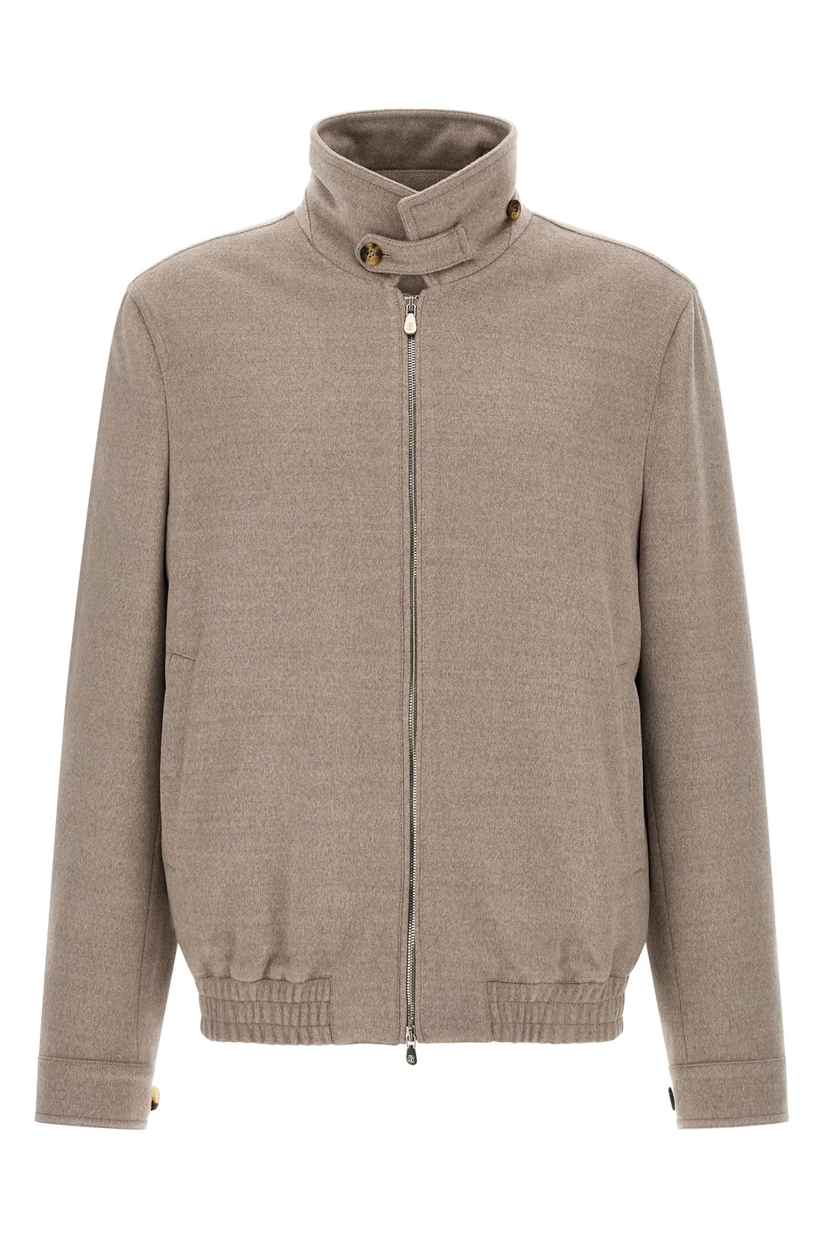 Virgin Wool Beaver Bomber Jacket - 1