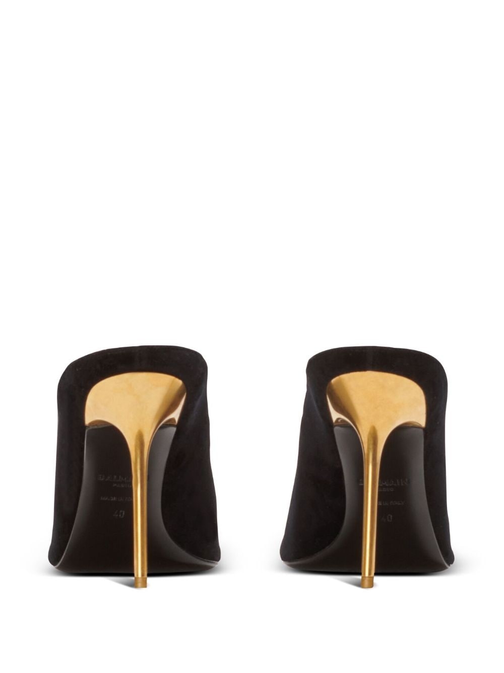 Ruby velvet mules - 3