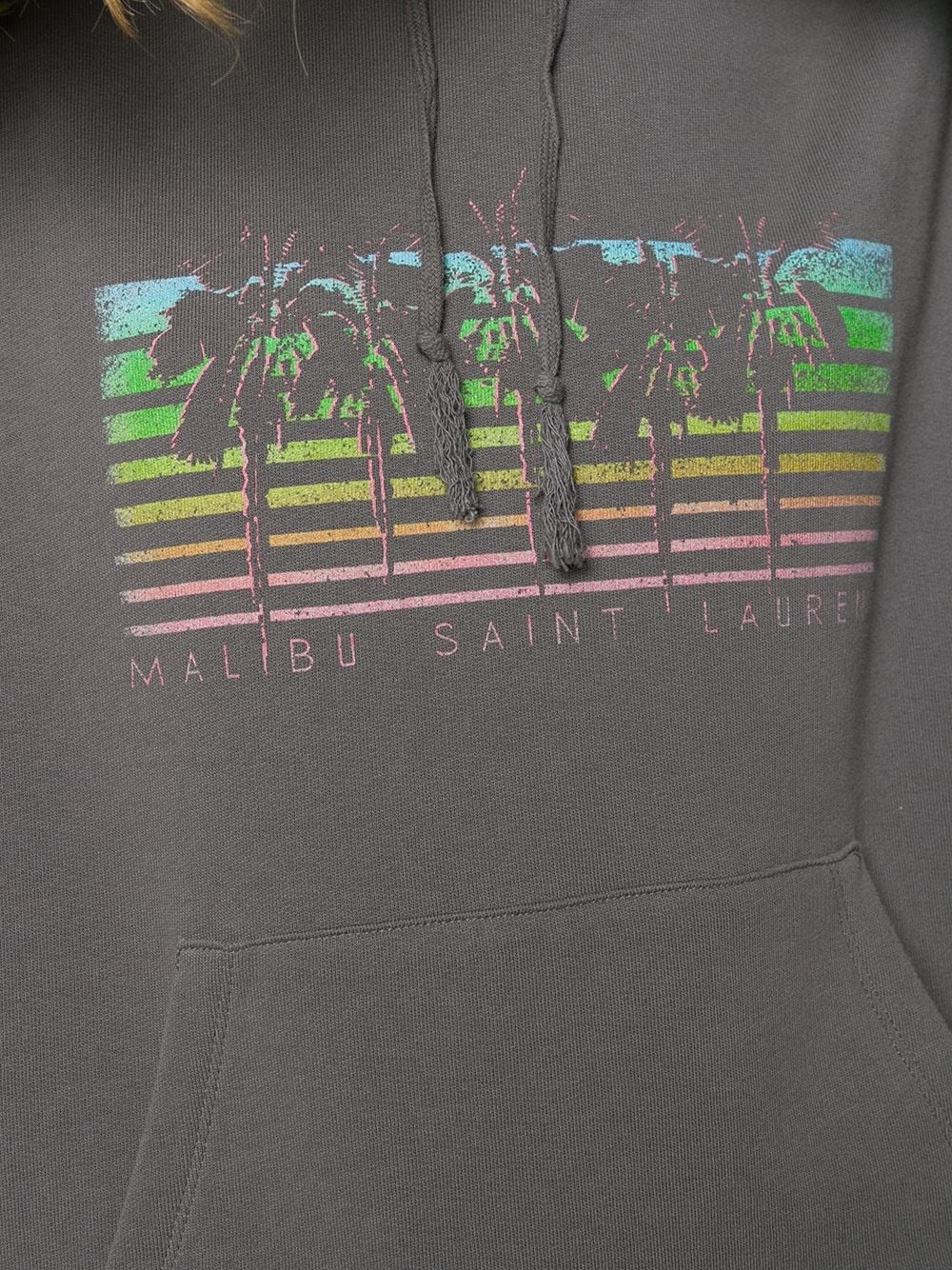 Malibu palm tree print hoodie - 5