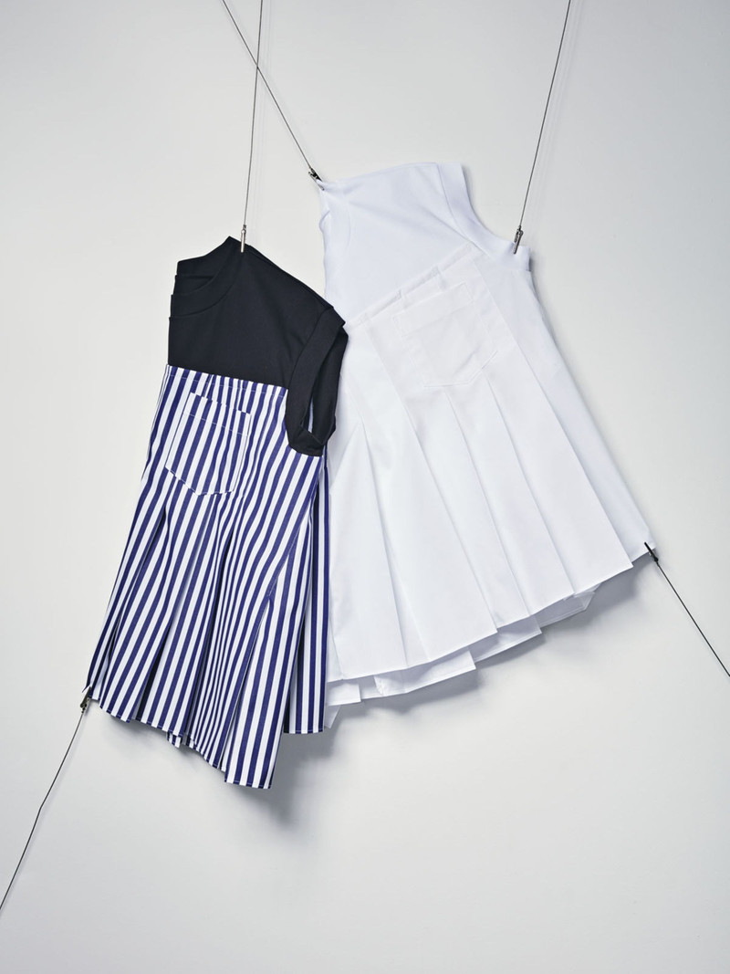 sacai Cotton Poplin x Cotton Jersey T-Shirt outlook
