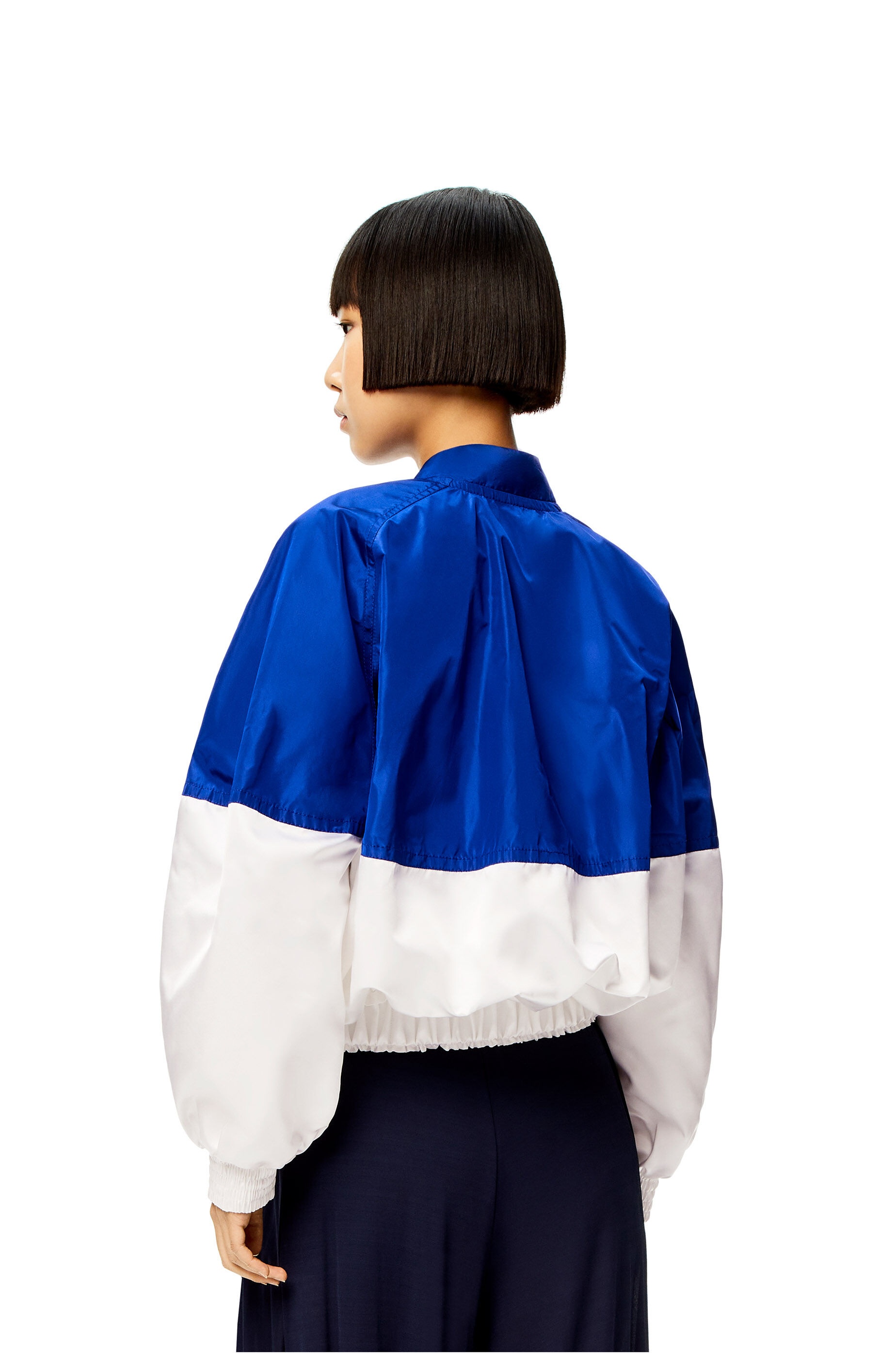 Bomber jacket in silk and polyester - 4