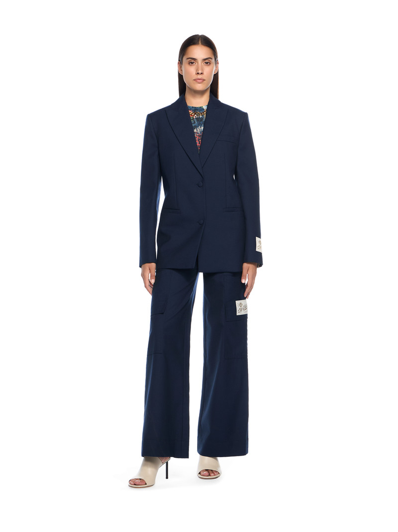 Off-White Gabardine Tailoring Cargo Trousers outlook
