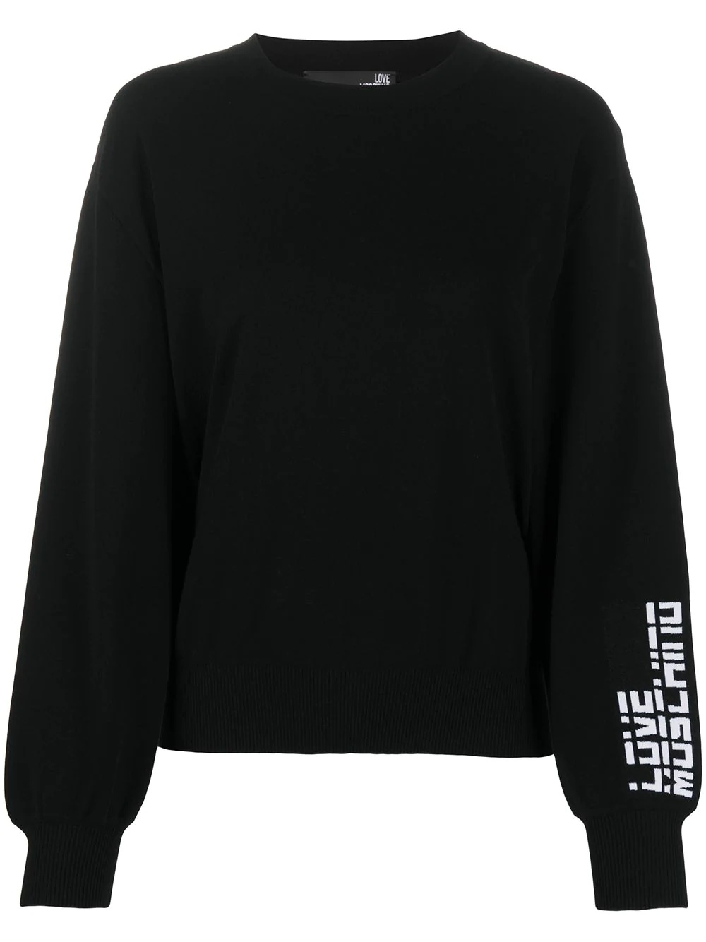 intarsia logo pullover - 1