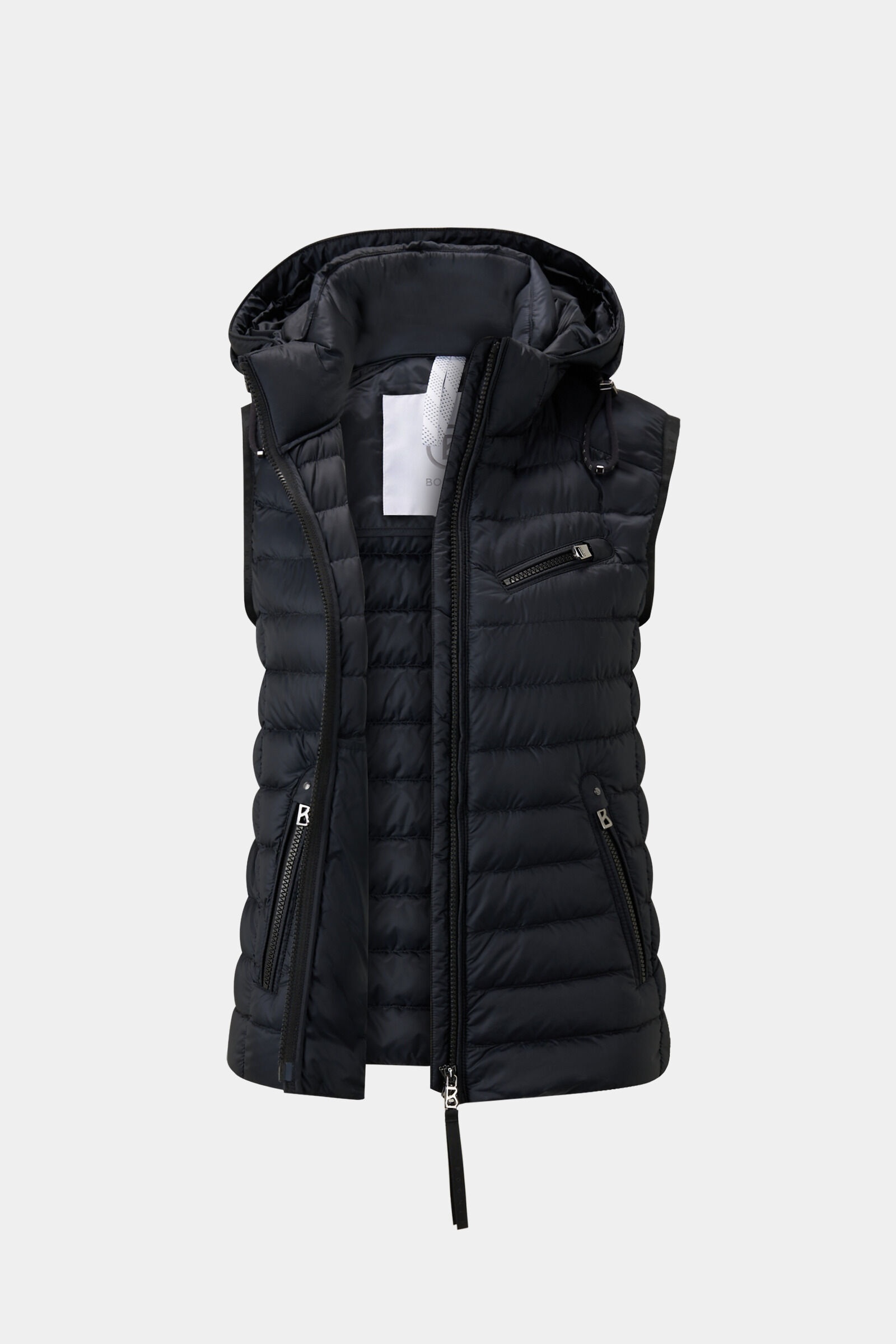 Florisa lightweight down vest in Black - 8