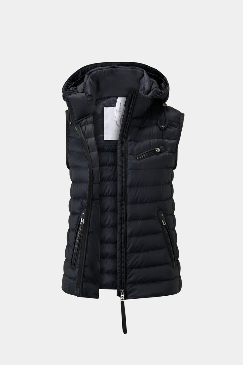Florisa lightweight down vest in Black 8