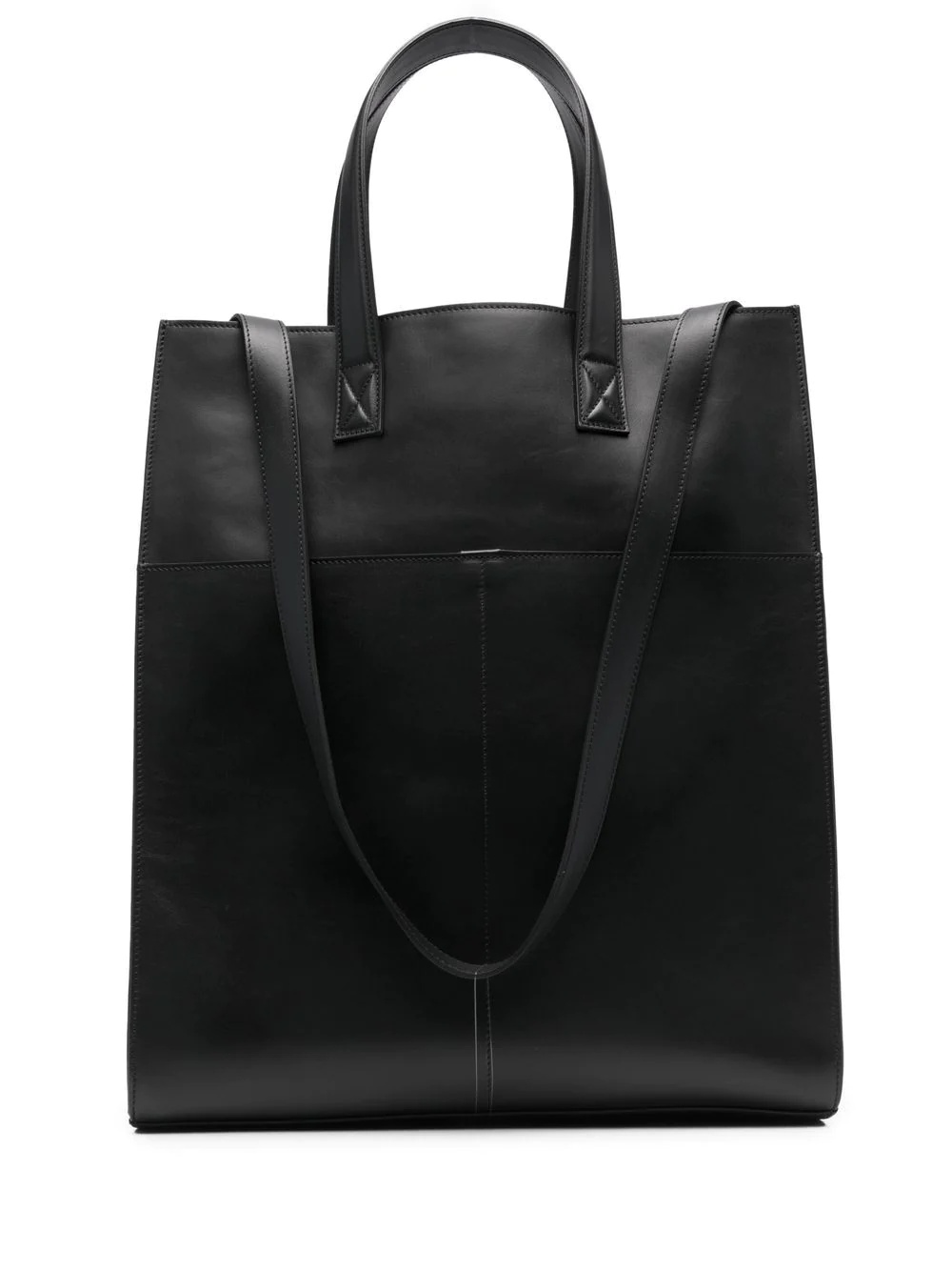 single-strap leather tote - 1