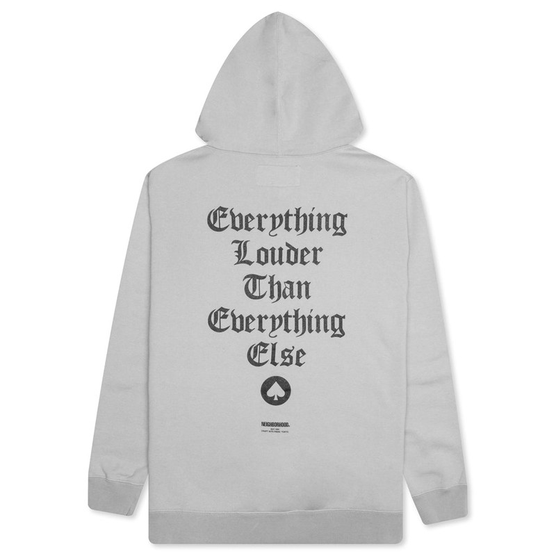 NEIGHBORHOOD NEIGHBORHOOD X MOTOR HEAD L/S C-HOODIE - GREY outlook