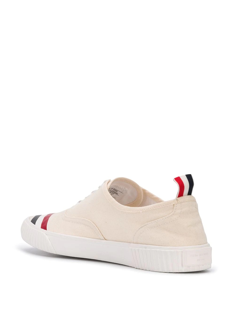 heritage RWB-stripe canvas sneakers - 3