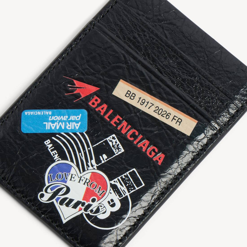 Men's Cash Magnet Card Holder in Black/multicolor 4