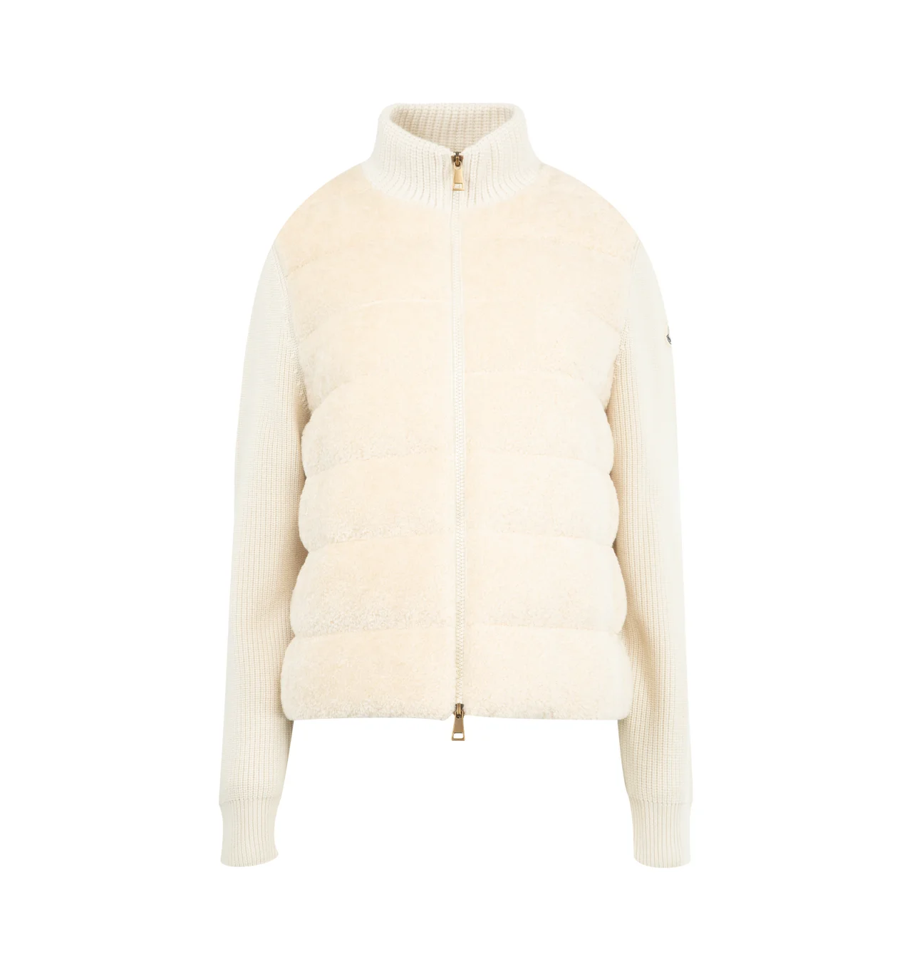 PADDED TEDDY & WOOL CARDIGAN - 1