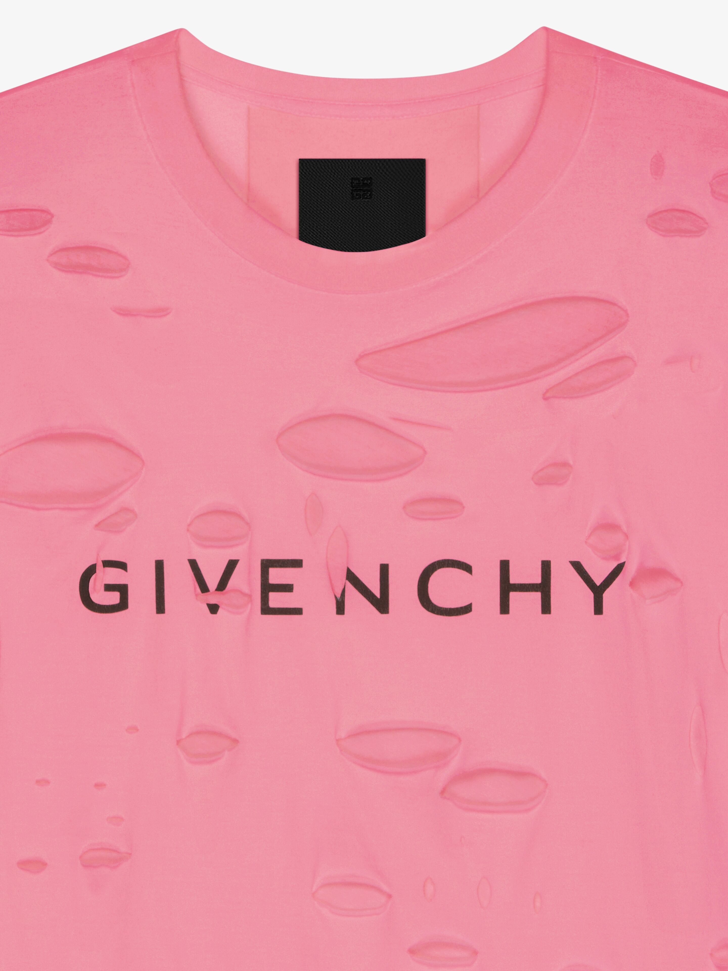 GIVENCHY ARCHETYPE OVERSIZED T-SHIRT WITH DESTROYED EFFECT - 5