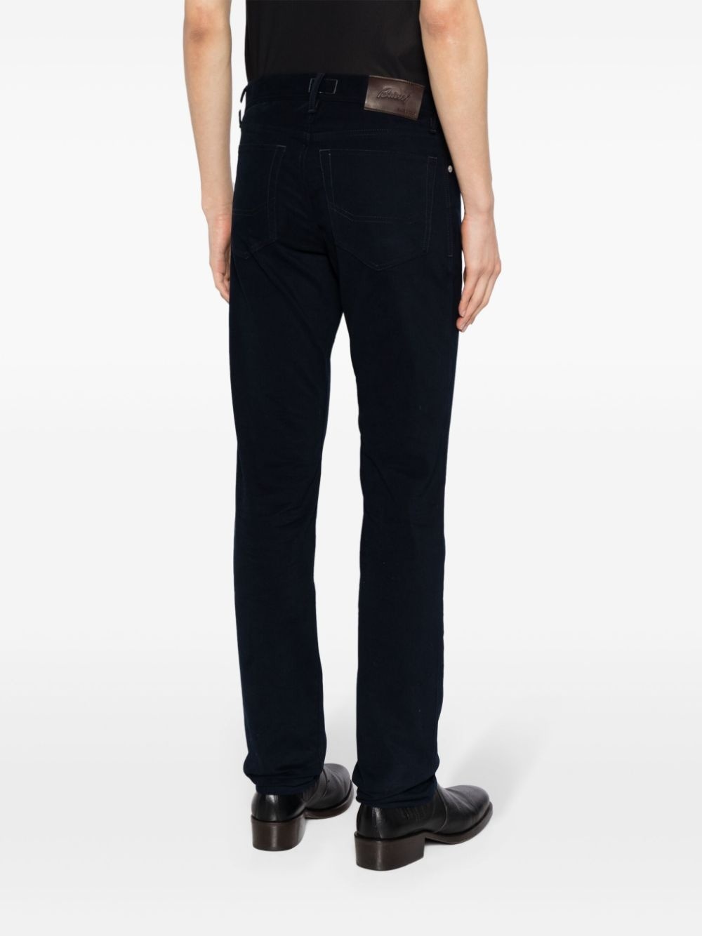 logo-appliquÃ© straight-leg trousers - 4