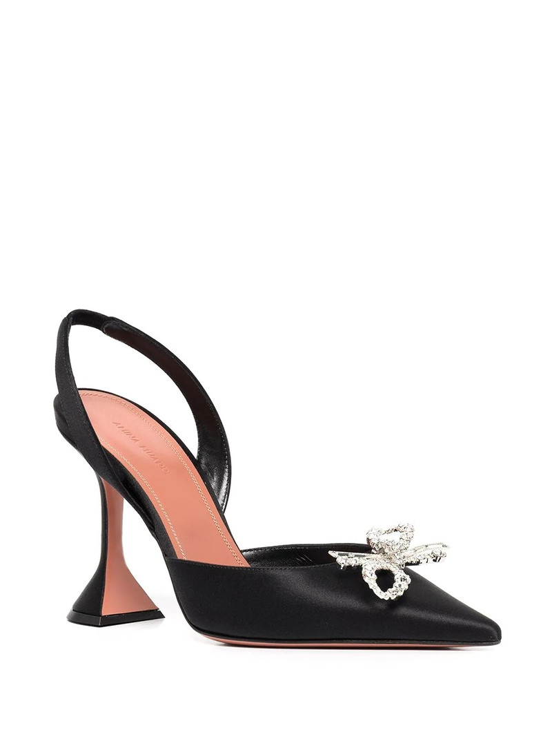Amina Muaddi Rosie 95mm crystal-embellished pumps outlook