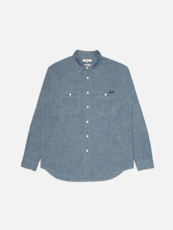 Julian Worker Shirt Chambray - 1