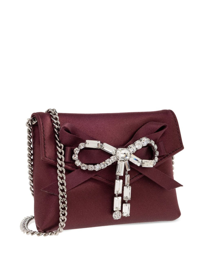 JIMMY CHOO bow chain clutch bag outlook