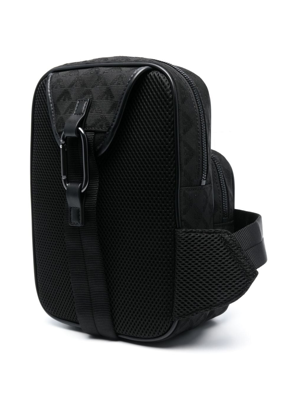 logo-lettering monogram-jacquard backpack - 3