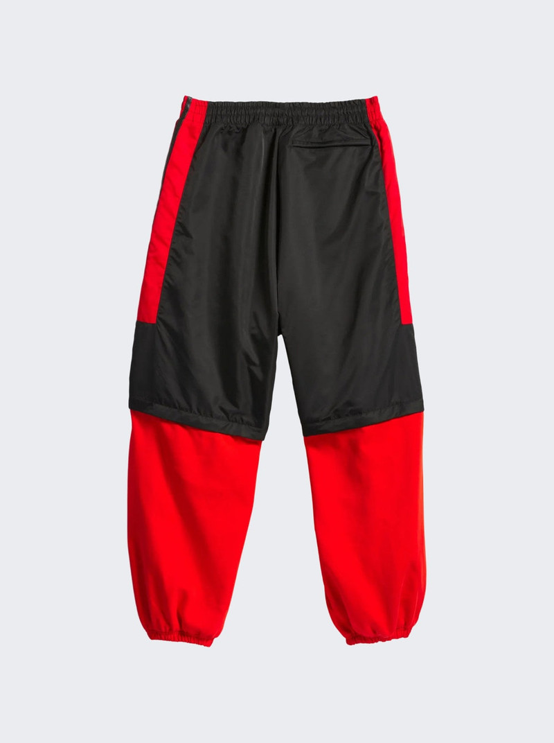 adidas X Willy Chavarria Zip Off Track Pants Black And Red outlook