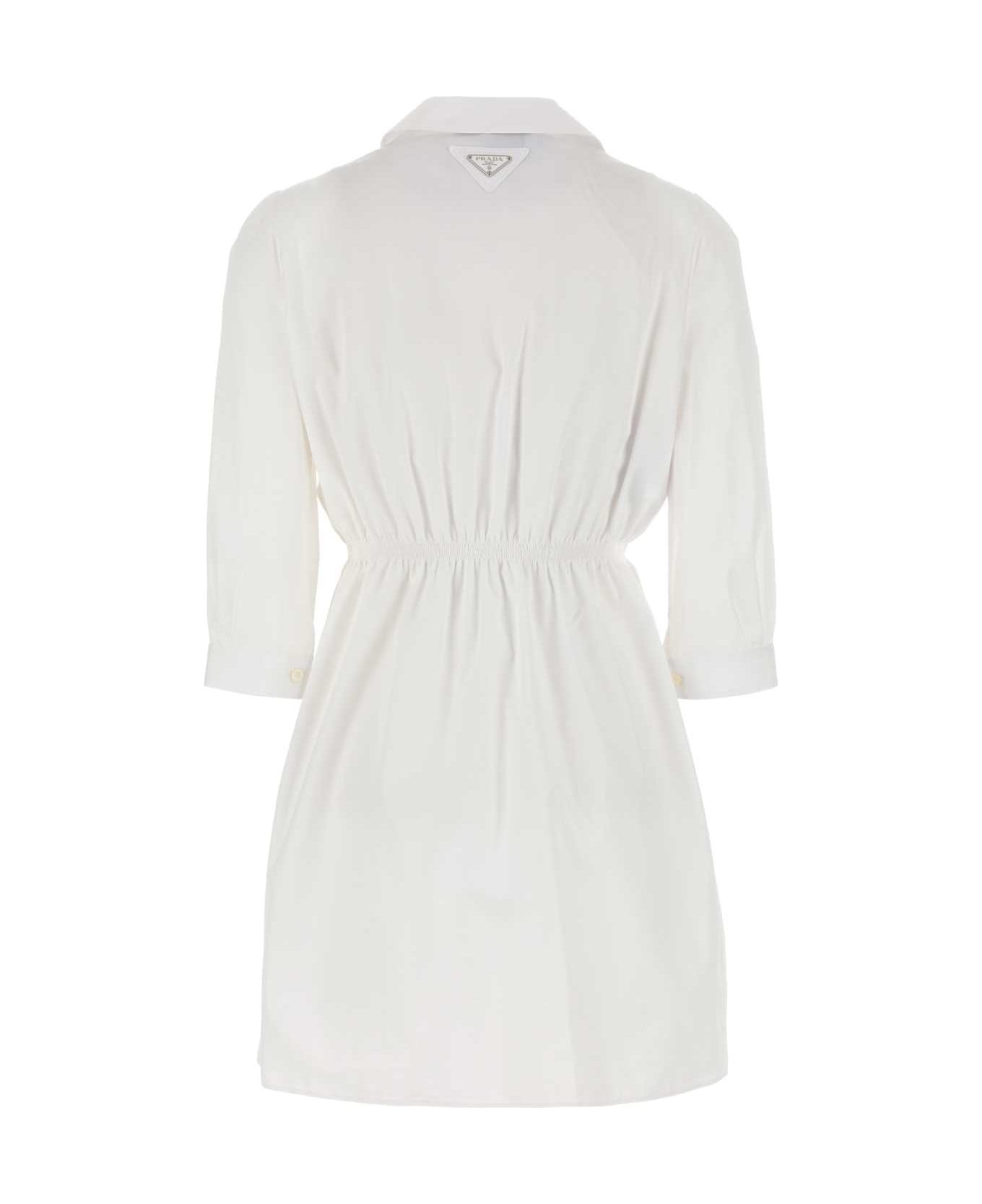 White Poplin Shirt Dress - 2