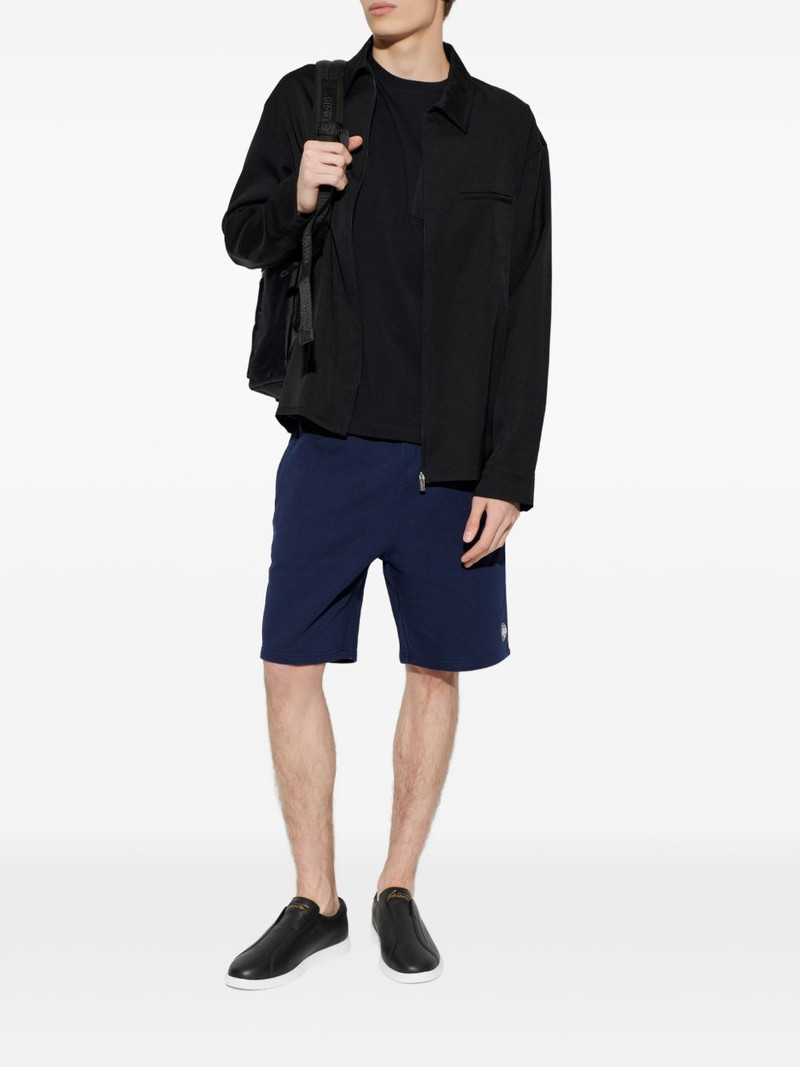 LACOSTE x Roland Garros logo-patch shorts outlook
