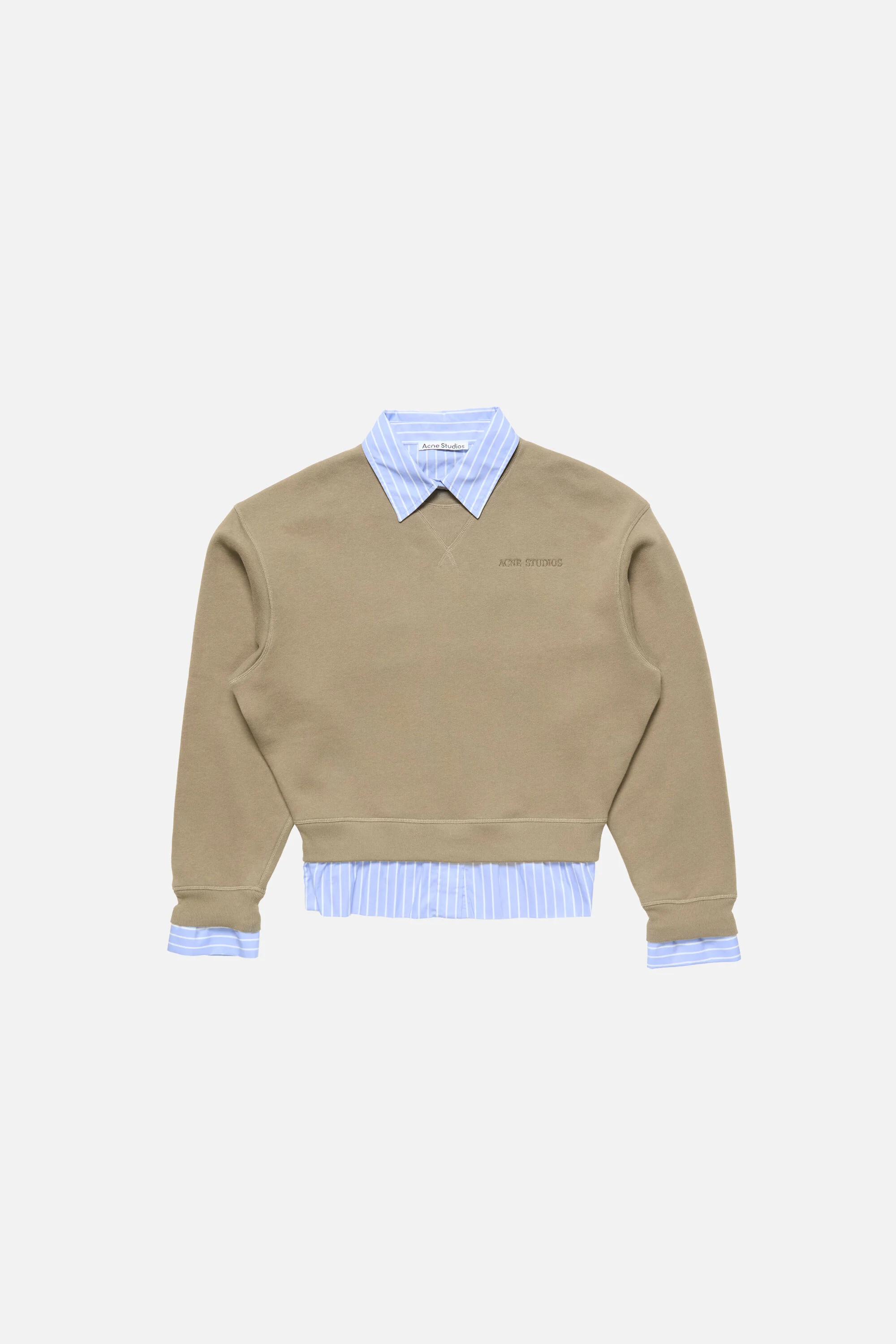 Layered sweatshirt - Beige/blue - 1