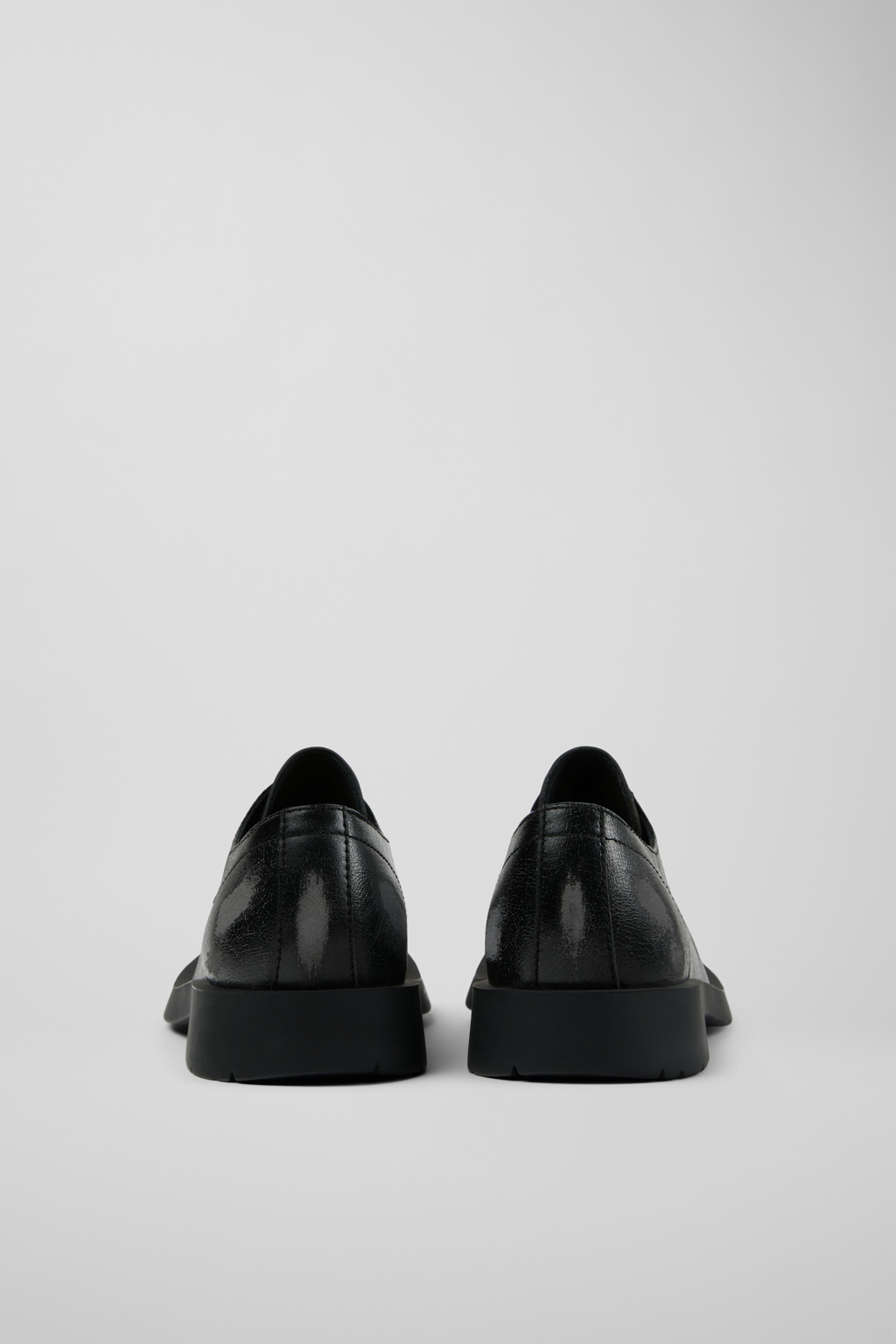 Black leather shoes - 3