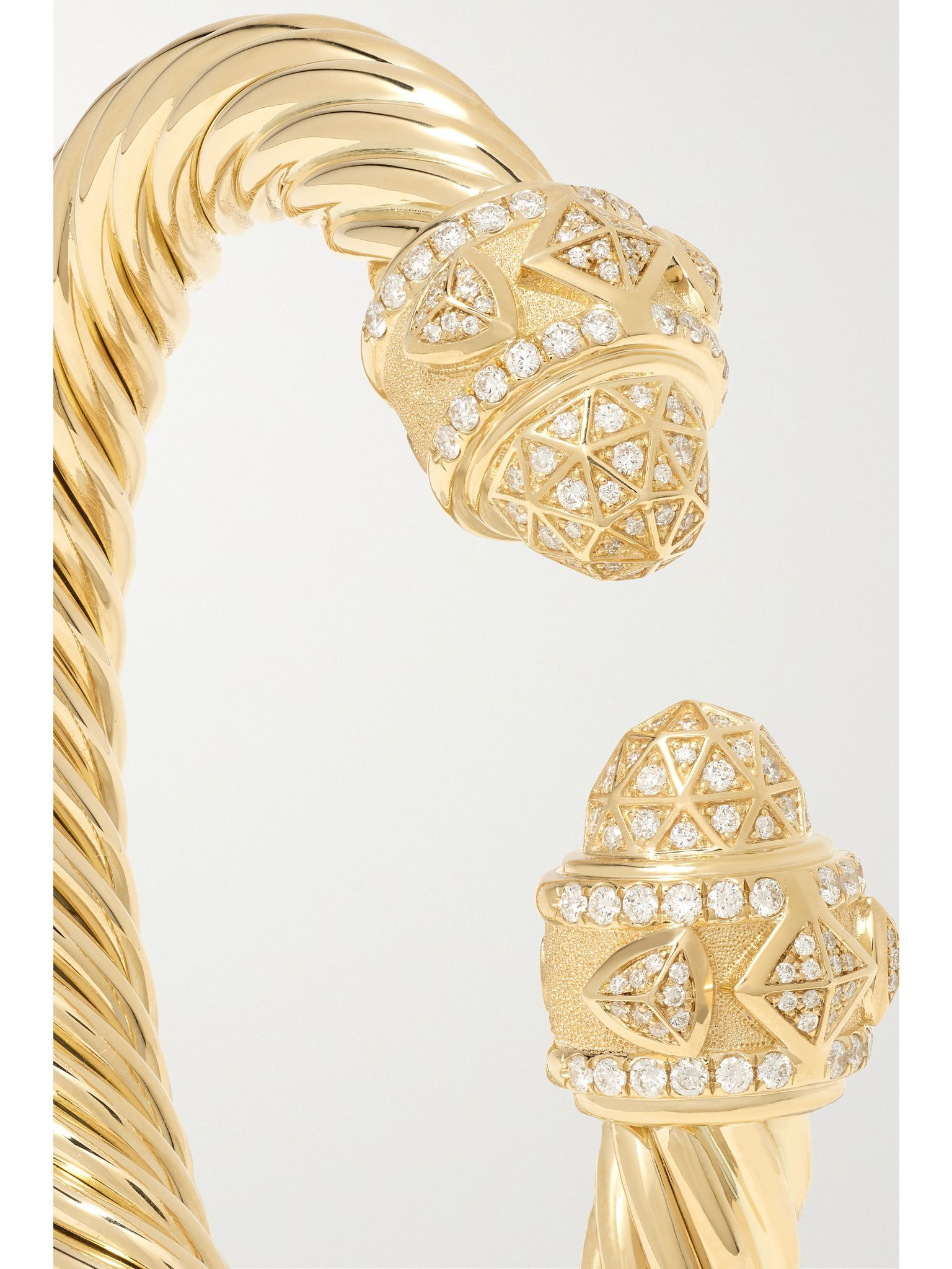 Renaissance 18-karat gold diamond cuff Gold - 4