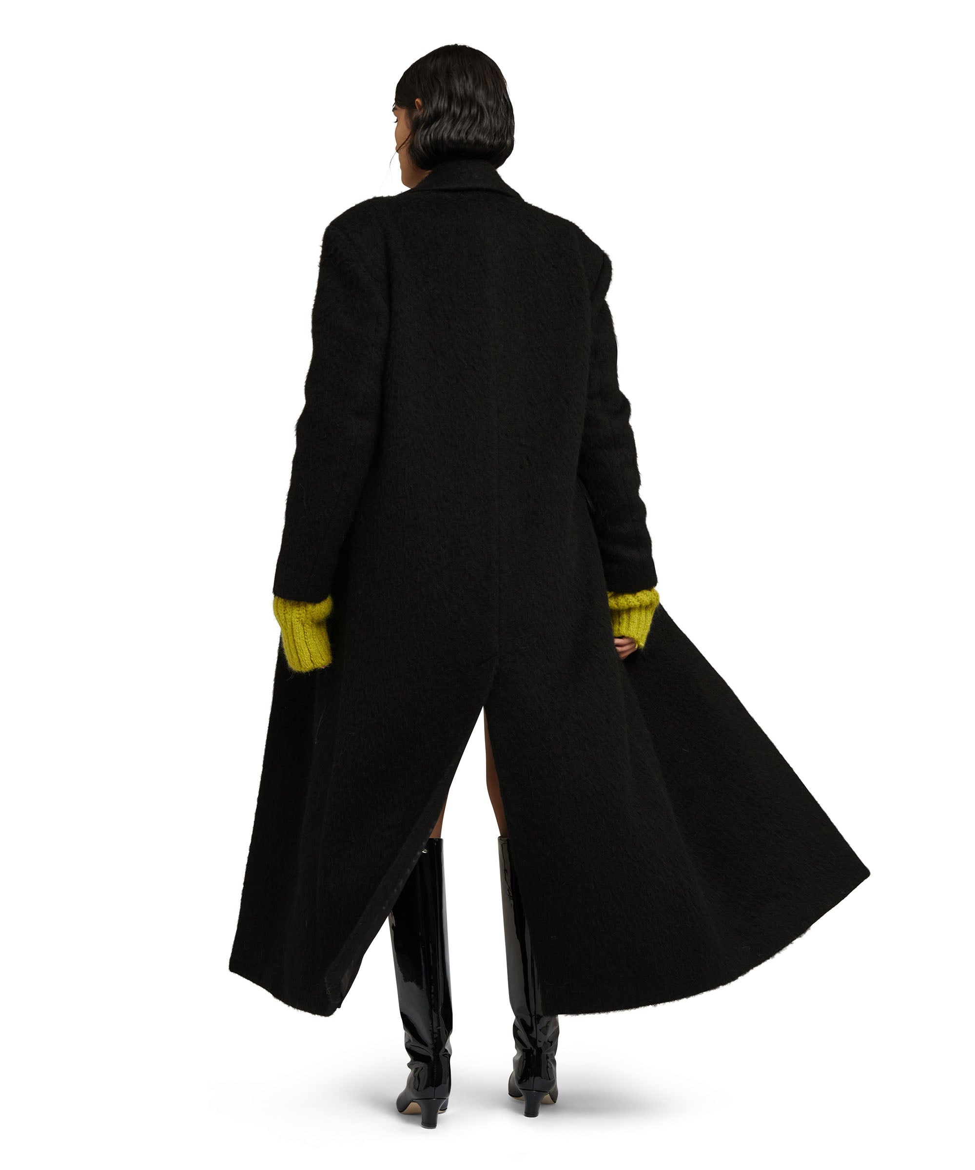Blended wool "Brushed Wool felt" coat - 5