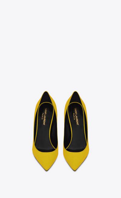 SAINT LAURENT zoe pumps in crepe de chine outlook