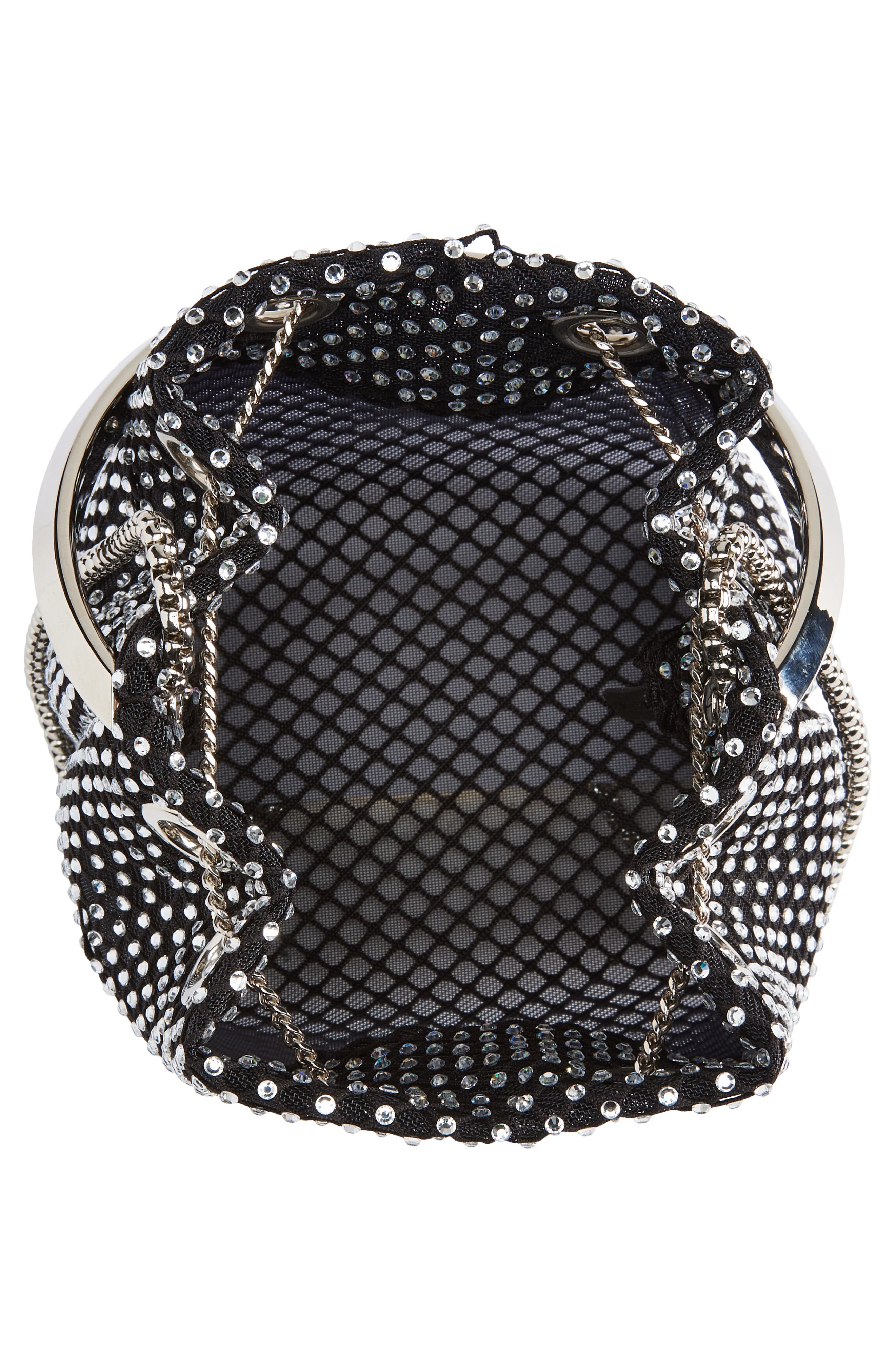 Jimmy Choo Bon Bon Crystal Mesh Pouch in Black/Crystal at Nordstrom - 5