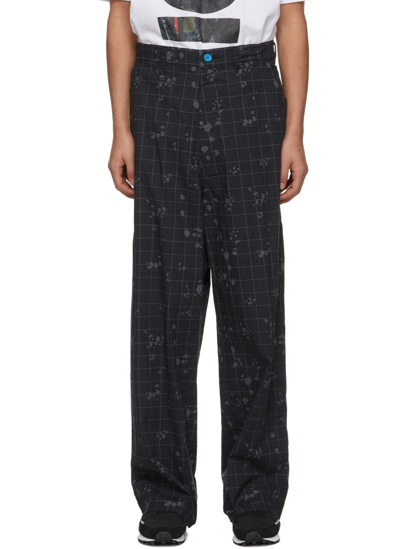 check-pattern 느슨한fit 바지 - 1