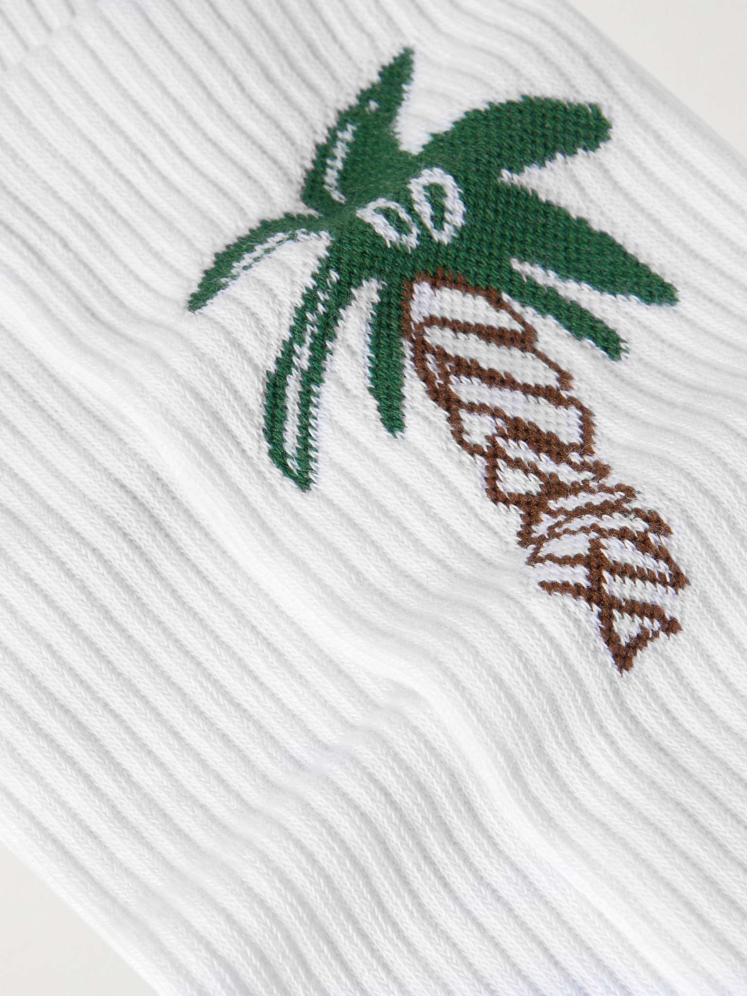 Intarsia Cotton-Blend Socks - 2