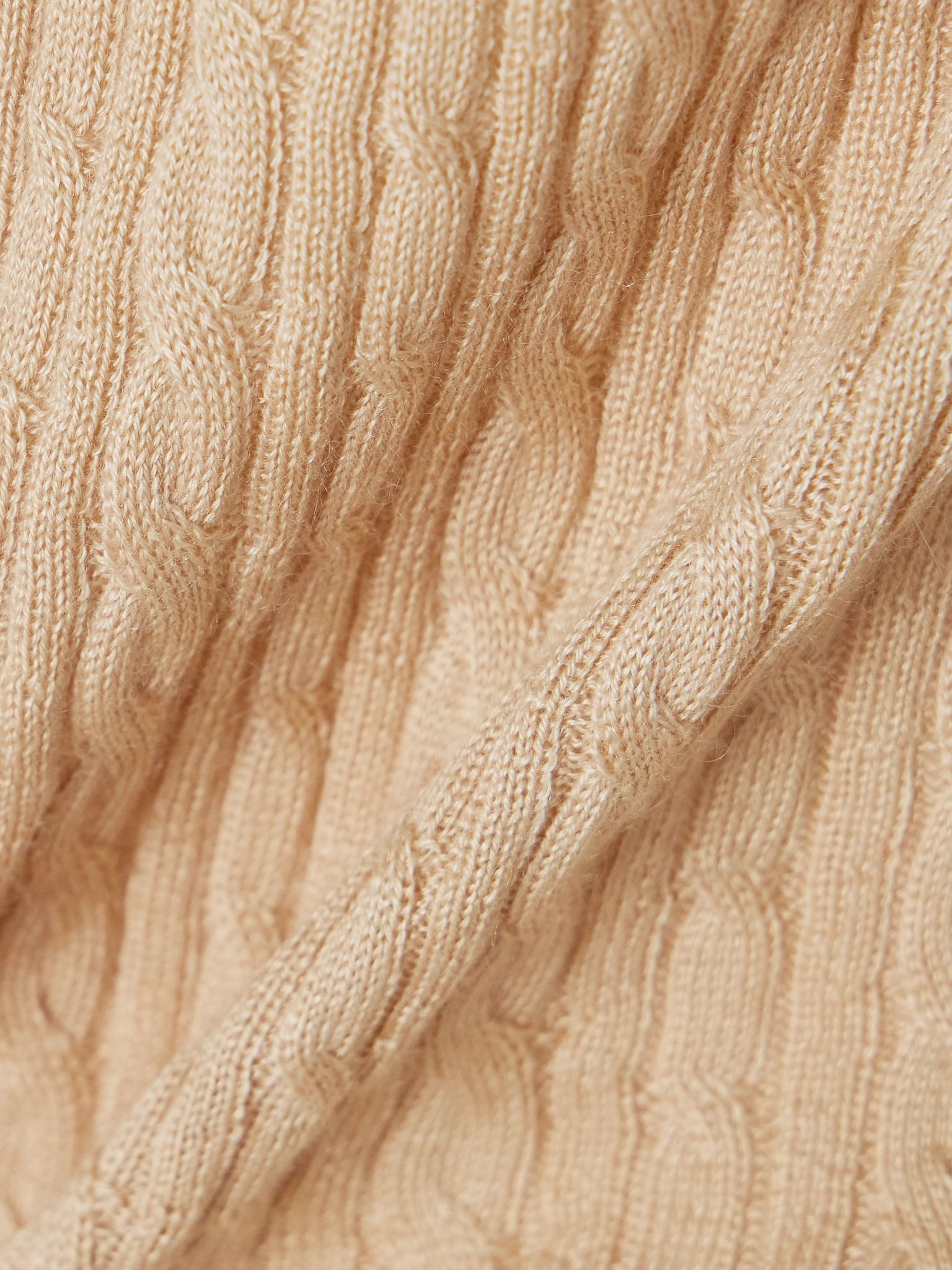 Rimella cable-knit cashmere and silk-blend top Cream - 4