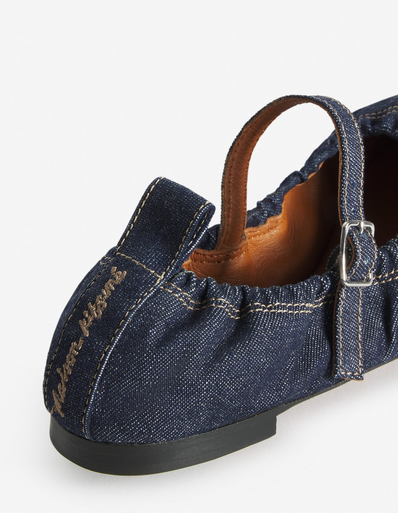 DENIM FLAT BALLERINA 5