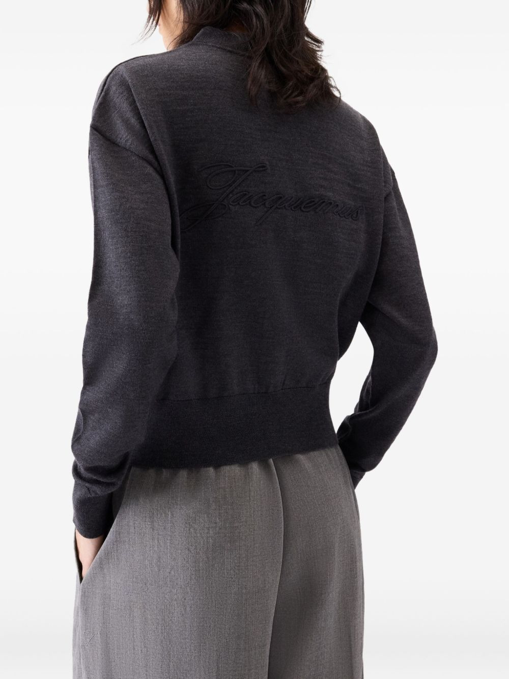 V-neck wool cardigan - 4