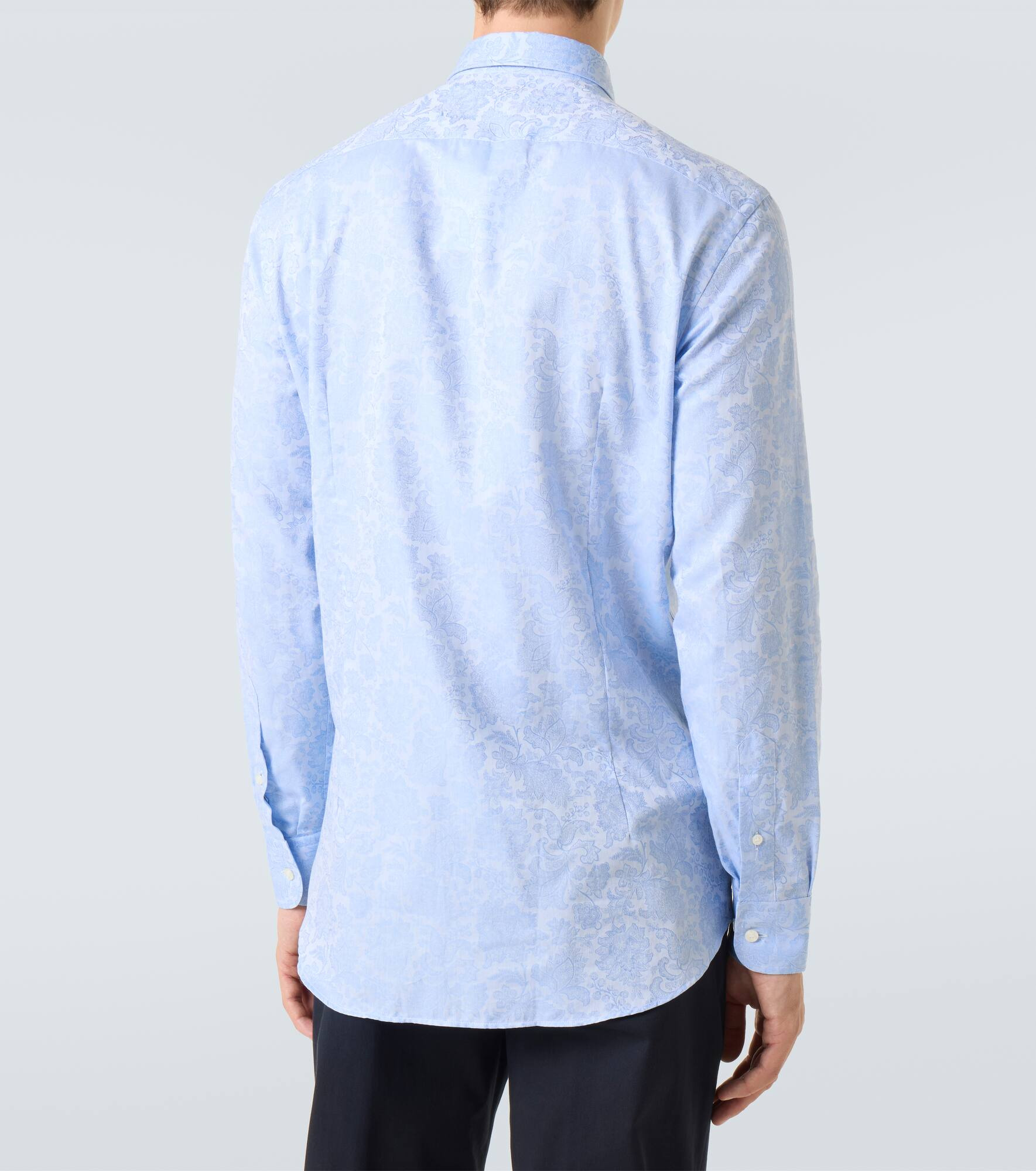 Floral cotton jacquard shirt - 4