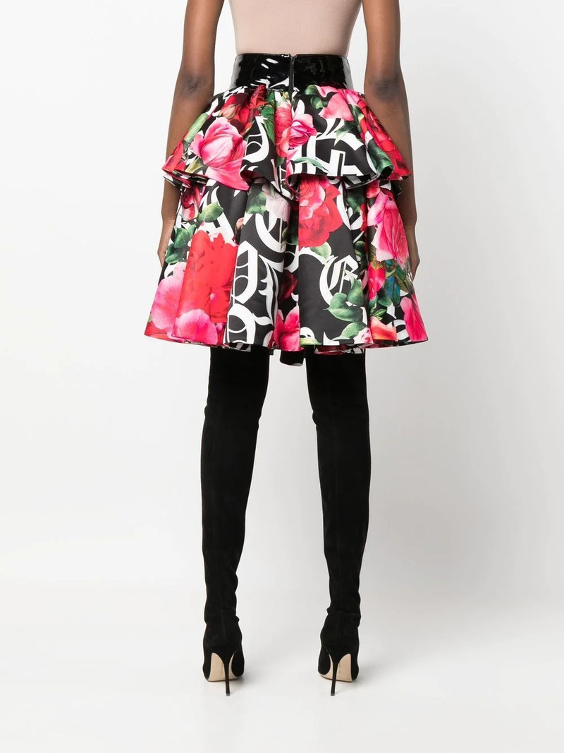 Blossom floral-print skirt 4