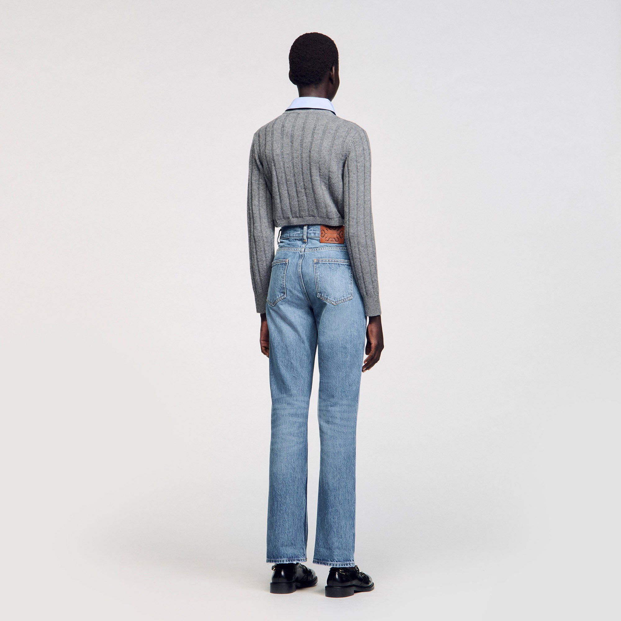 FLARED FADED JEANS - 6