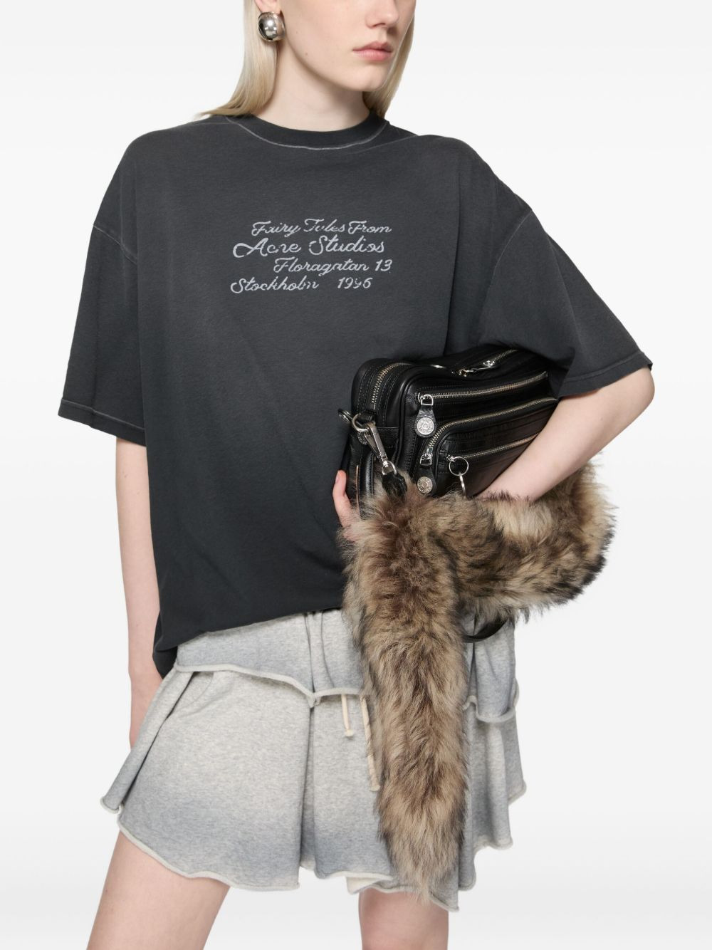 letter-print cotton T-shirt - 4