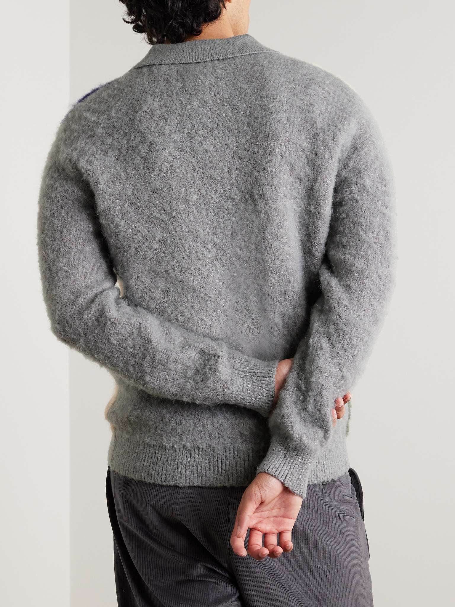 Colour-Block Intarsia-Knit Sweater - 4